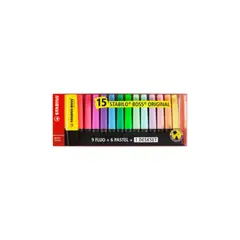 STABILO - Set 15 destacadores boss + deskset