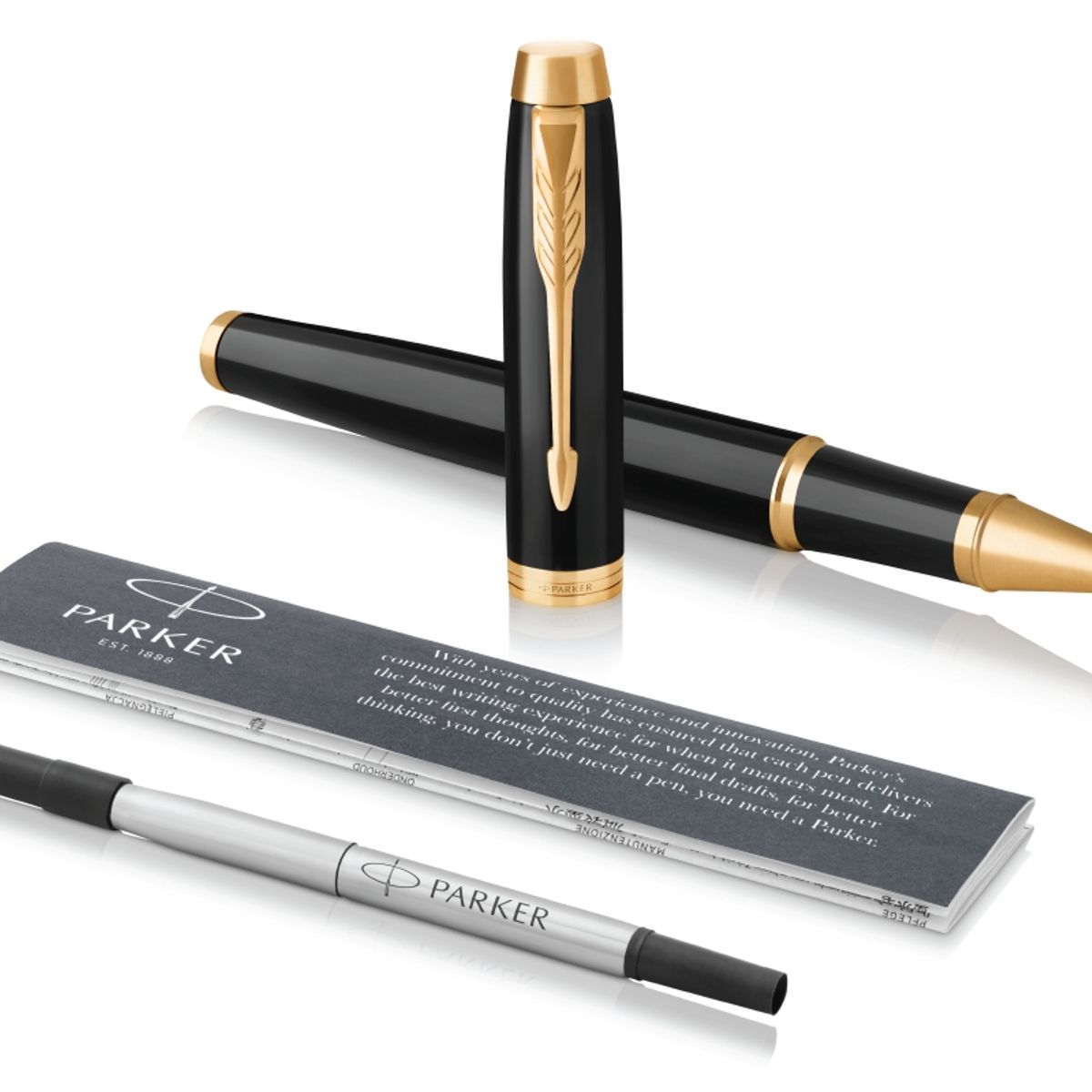 PARKER - Roller Ball Parker IM Negro Con Terminaciones Doradas