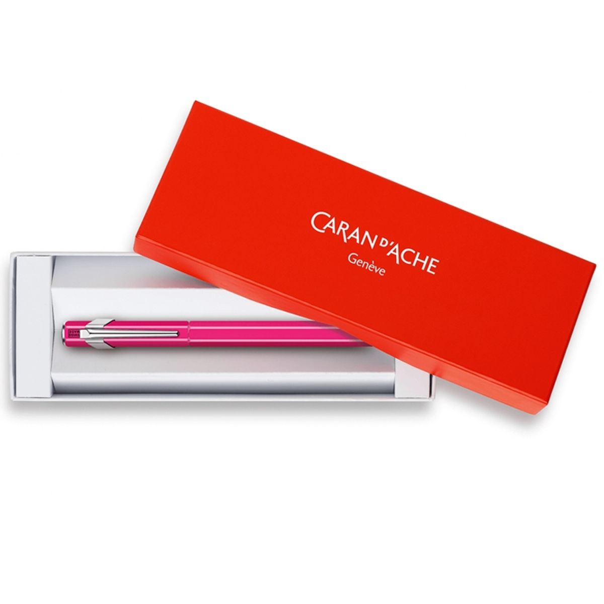 CARAN D'ACHE - Pluma Metalica Caran d Ache 849 Rosa Fluor