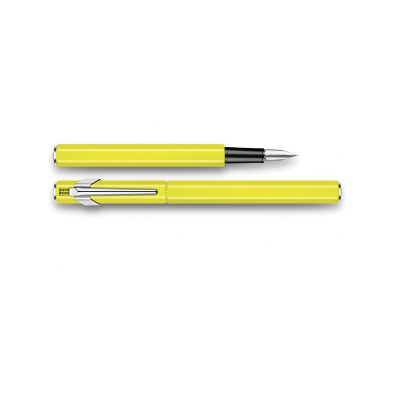 CARAN D'ACHE - Pluma Metalica Caran d Ache 849 Amarilla Fluor
