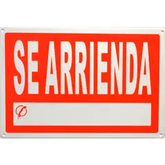 GENERICO - Señalética Se Arrienda 20x30cm PP