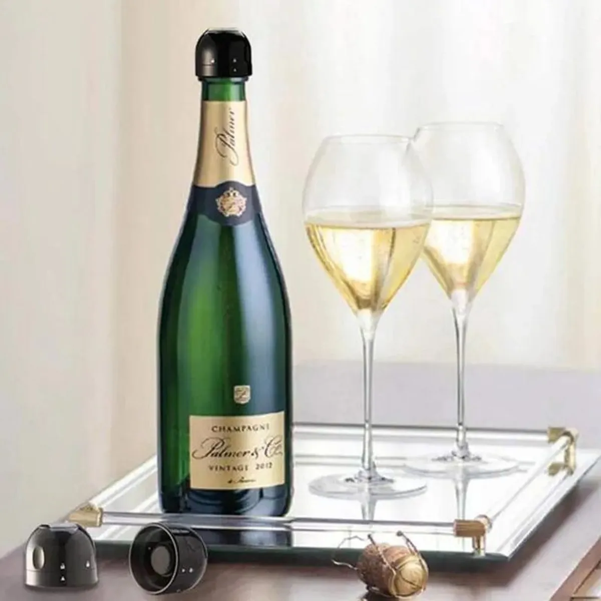 KUANGYE - 3pcs Tapa Vino Tapón Al Vacío Champagne Espumante Champaña