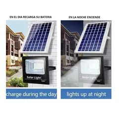 GENERICO - Foco Led con solar 400w con panel separado control proyector