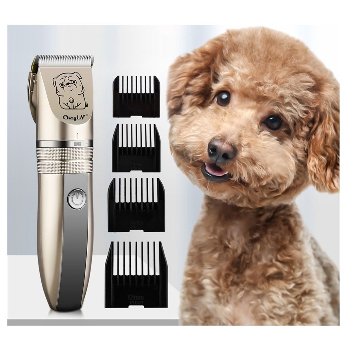 GENERICO - Cortadora De Pelo Para Mascotas Máquina Recargable 12w