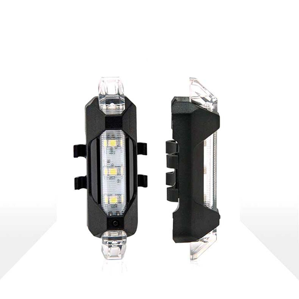 DEFENSOR FOREVER - Luz Trasera Recargable Para Bicicleta Blanco