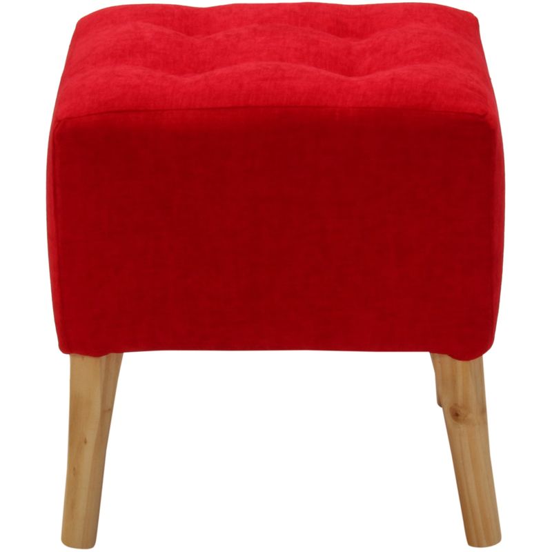GENERICO - Pouf Alemania Rojo Amalfi 42x42x43 cm Máxima Design