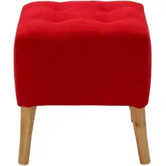 GENERICO - Pouf Alemania Rojo Amalfi 42x42x43 cm Máxima Design