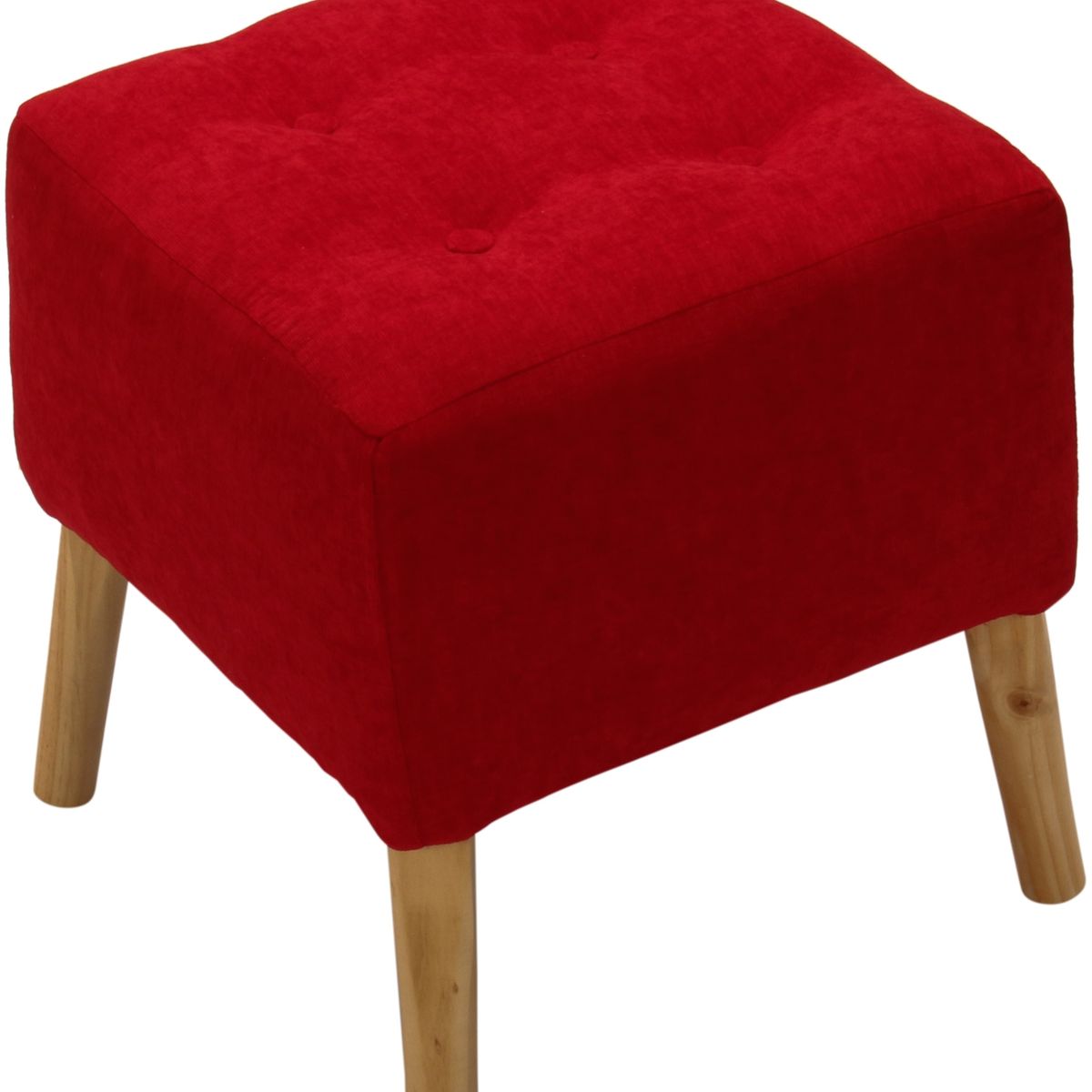 GENERICO - Pouf Alemania Rojo Amalfi 42x42x43 cm Máxima Design
