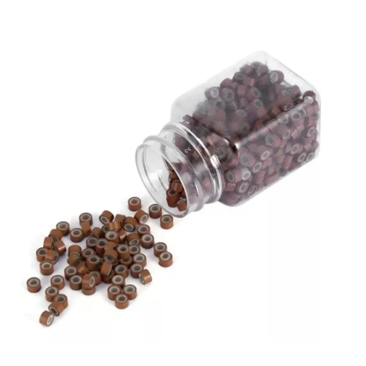 GENERICO - 500 Microring Para Extension De Cabello CAFE