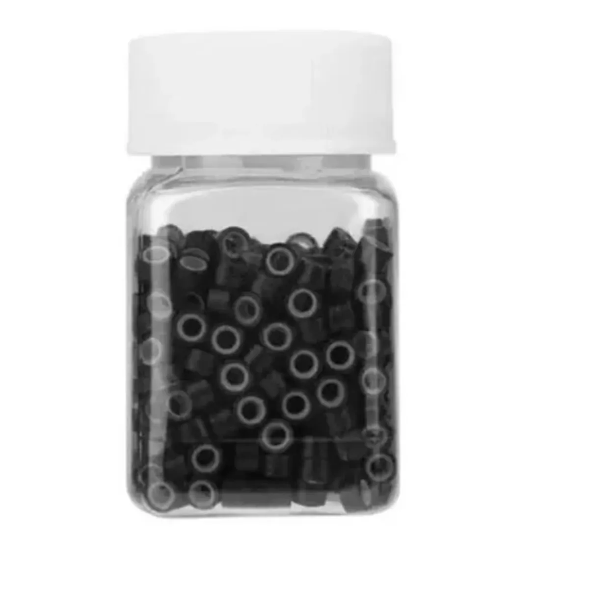 GENERICO - 500 Microring Para Extension De Cabello NEGRO
