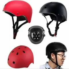 GENERICO - Casco NEGRO niños casco para monopatin