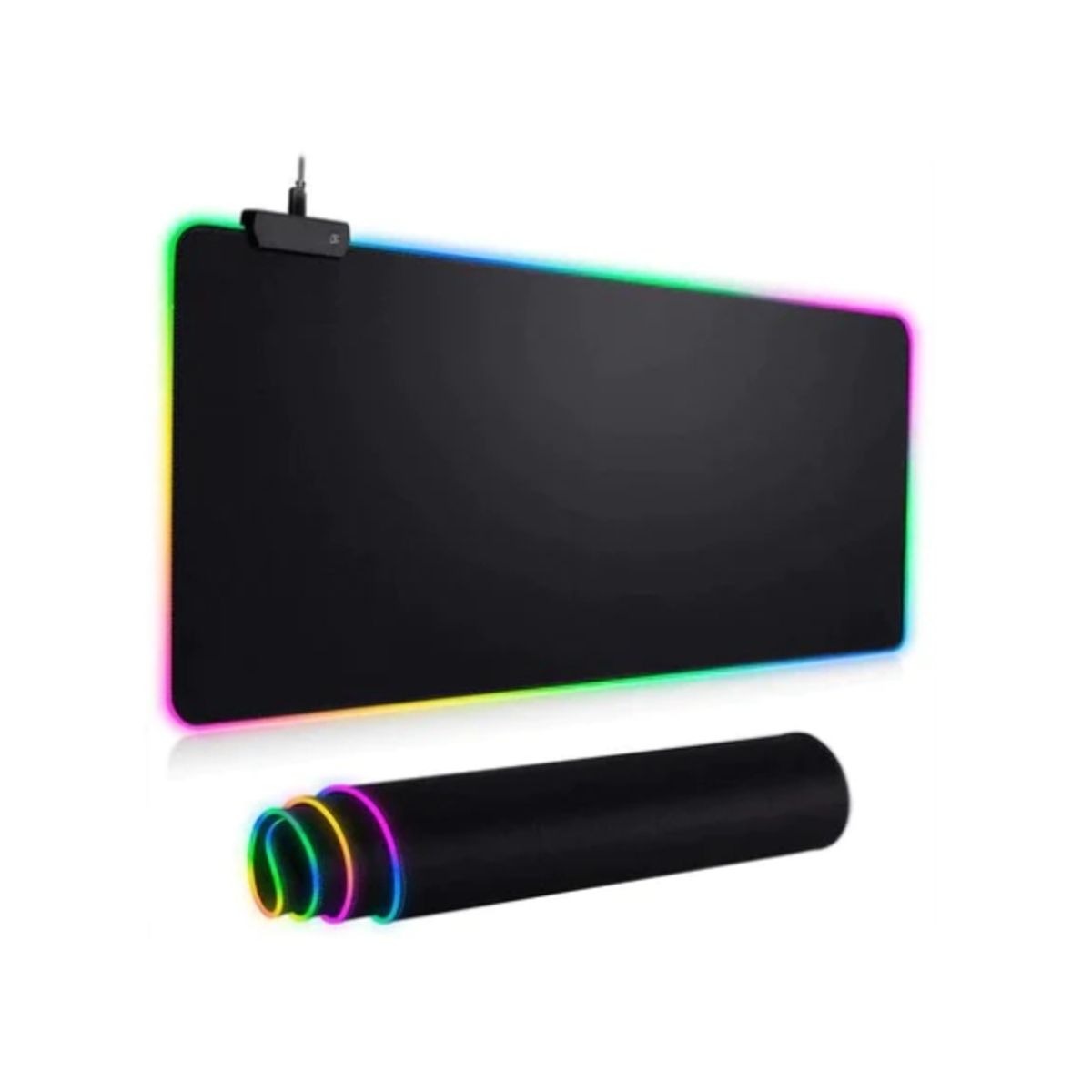 RGB - Mouse Pad Rgb 80x30cm Gamer Led - Negro Pro