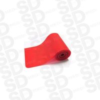 Rollo de Banda Elastica 15 cm x 45 mt Rojo