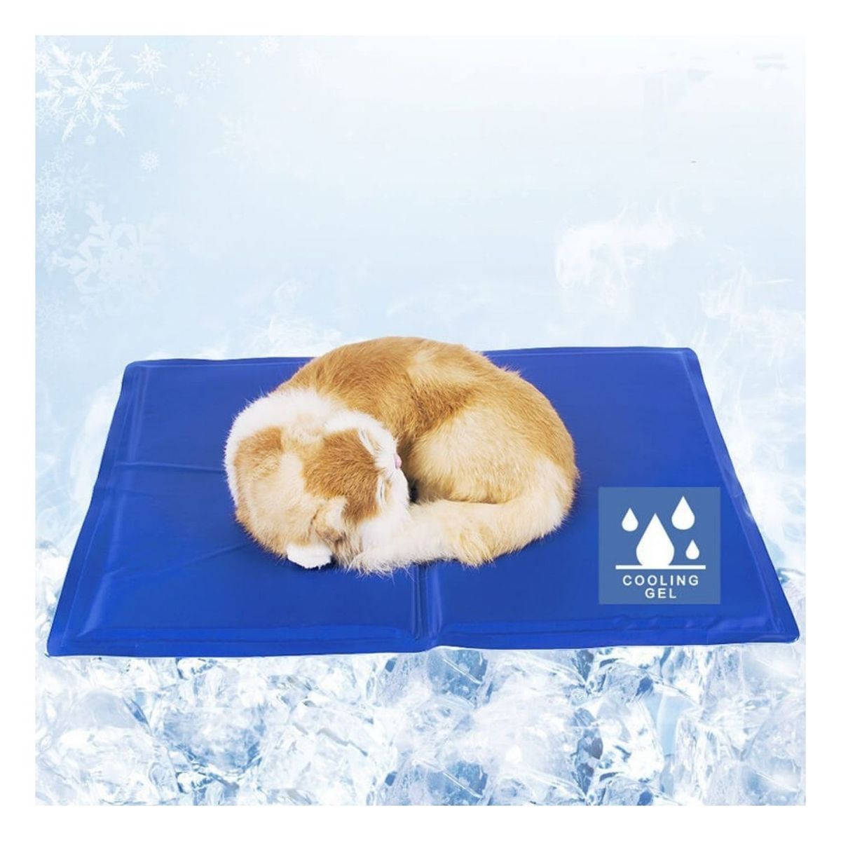 GENERICO - Manta cojín con gel refrescante para mascota Talla M 50x65cm