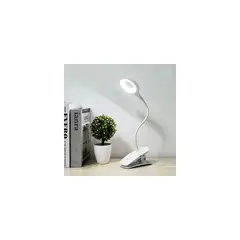 GENERICO - Lámpara Led Flexible Escritorio Mesa Estudio Con Pinza