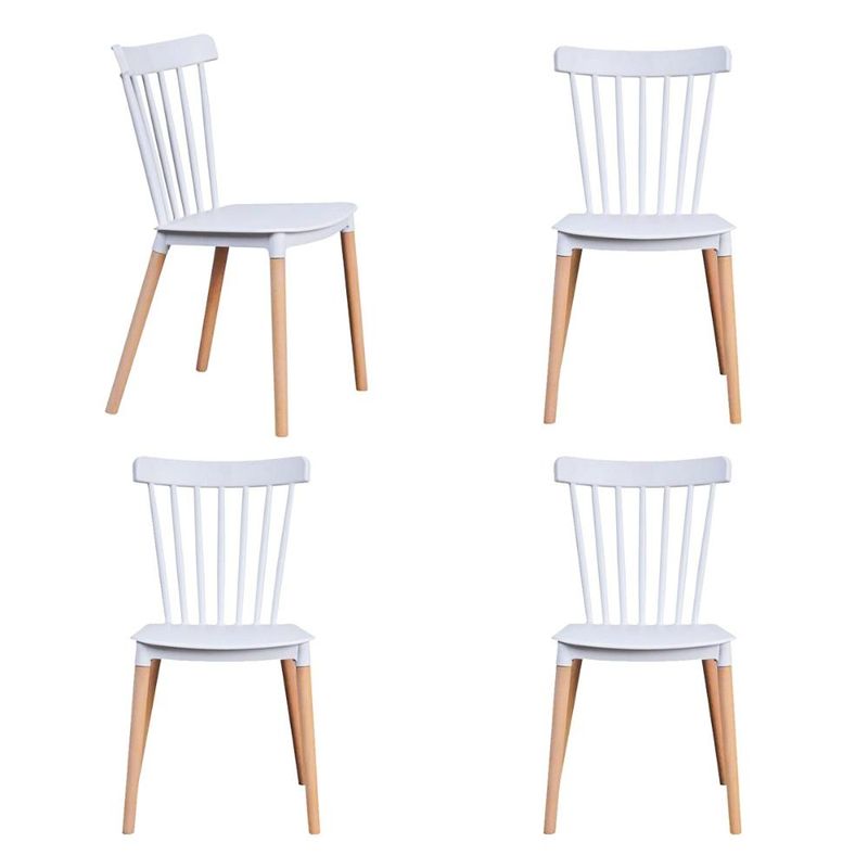 KLIK - Pack de 4 Sillas Windsor Blancas KLIK