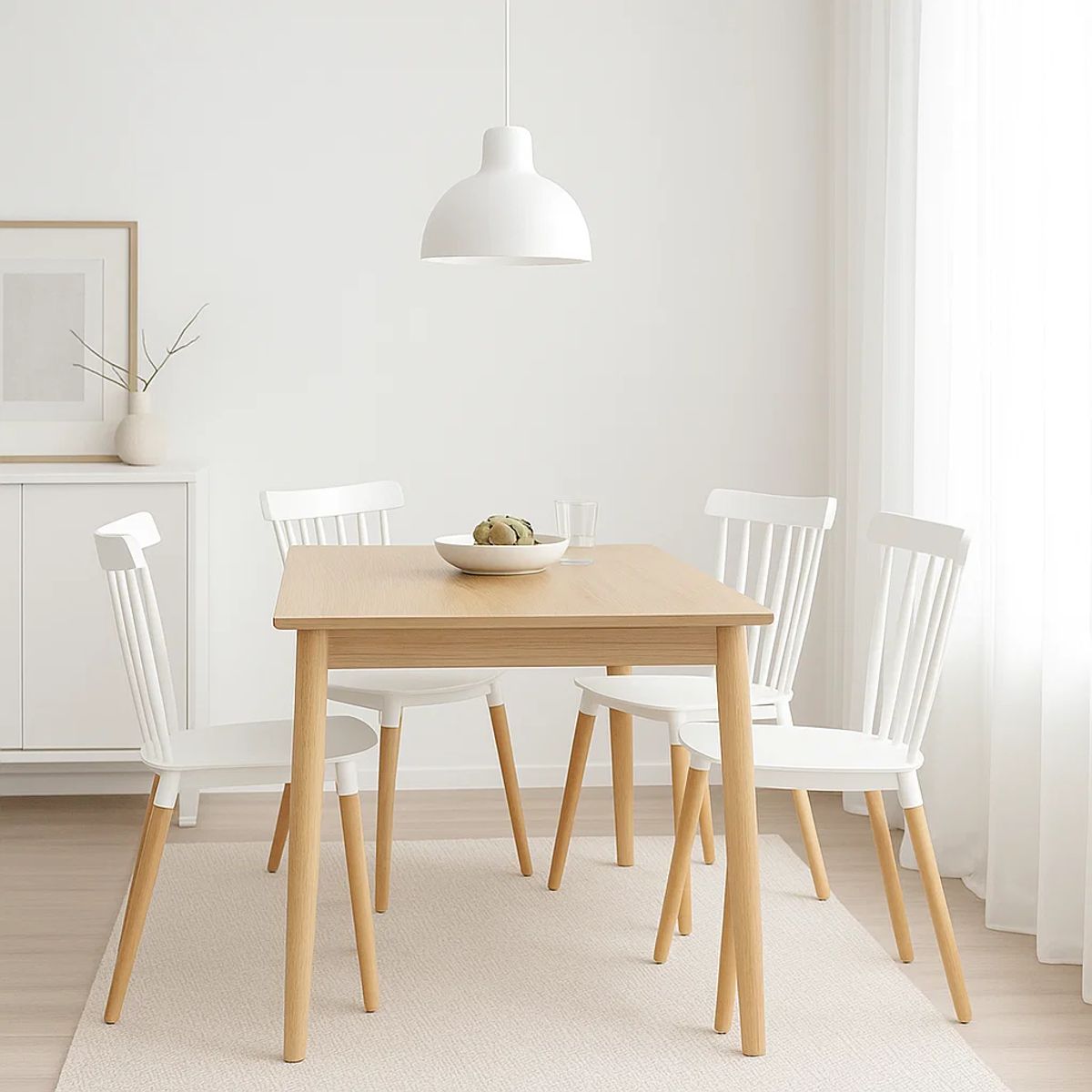 KLIK - Pack de 4 Sillas Windsor Blancas KLIK