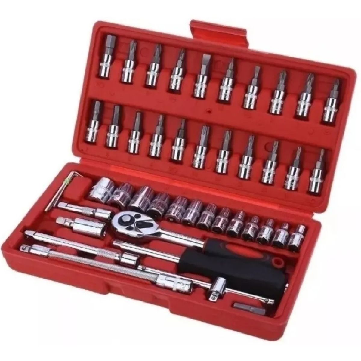 GENERICO - Juego Caja-set Dados Con Chicharra 1/4 46 Piezas