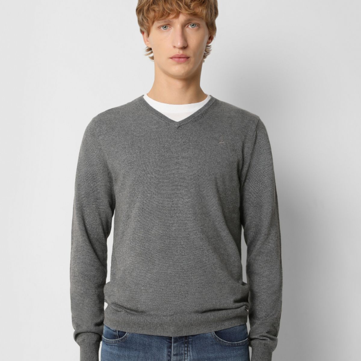 SCALPERS - Sweater Cuello En V Grey