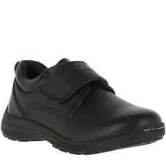 HUSH PUPPIES - Zapato Niño Cuero New Jungle Velcro Negro