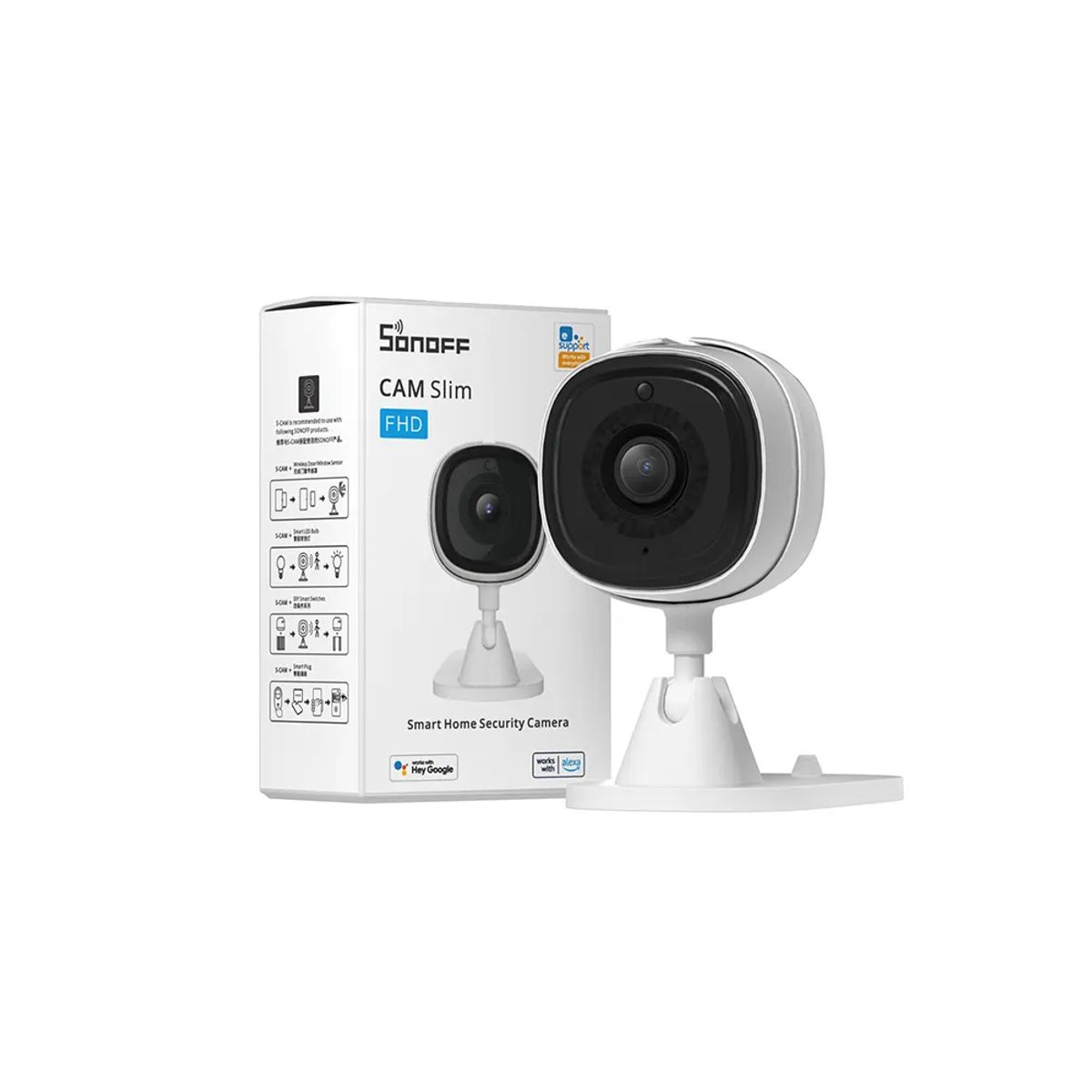 SONOFF - Cámara de Seguridad WiFi Full HD Sonoff CAM Slim