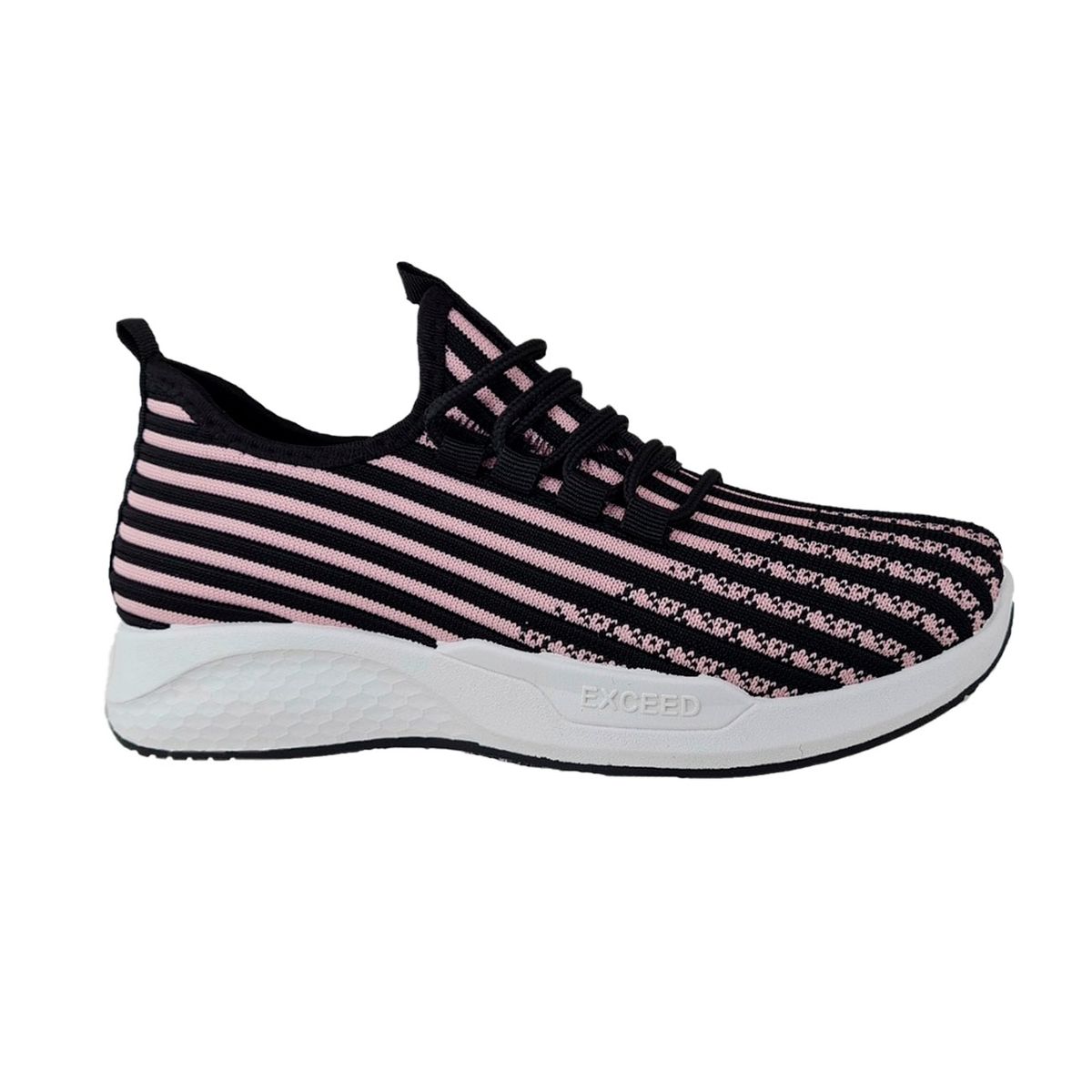 GENERICO - Zapatillas Ligeras Comodas Tendencia Negro Rosa - 2103