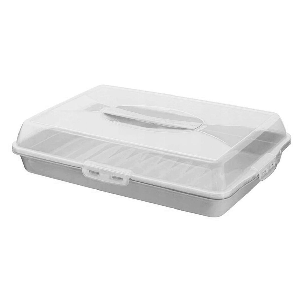 INSPIRACCI - Caja Porta Alimentos Rectangular Gris