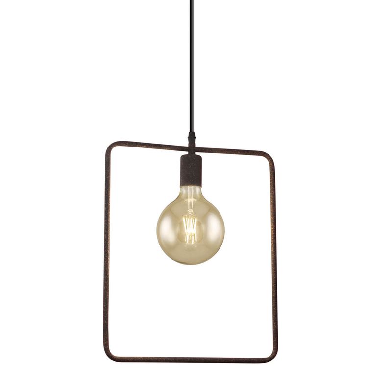 GENERICO - Lampara Colgante Forma Geometrica Cuadrado 32cm