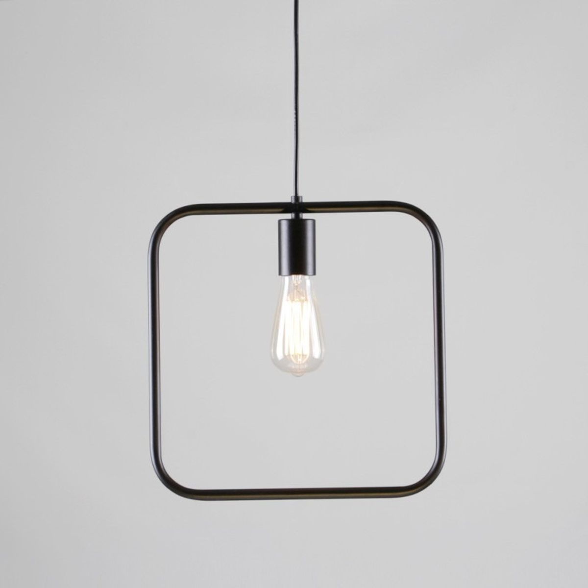 GENERICO - Lampara Colgante Forma Geometrica Cuadrado 32cm