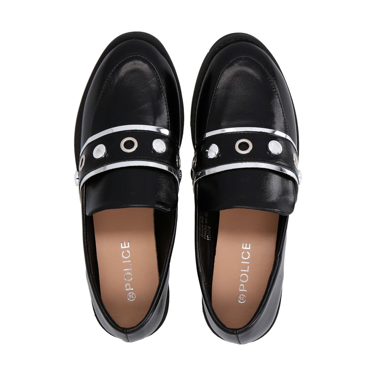 POLICE - Zapato Mujer Negro Anton 29  Police