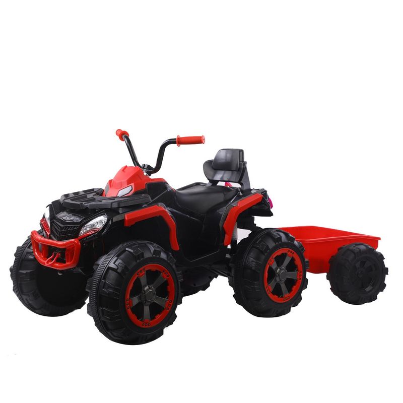 BEBESIT - Cuatrimoto a Batería Quad con Carro Rojo Bebesit