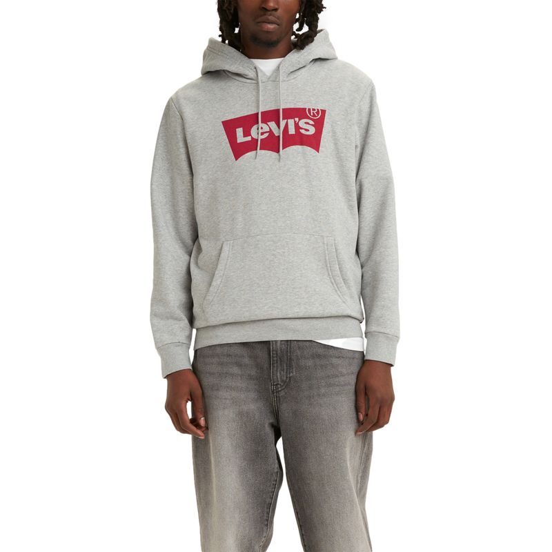 LEVIS - Polerón Hombre Regular Fit Gráfico Gris Levis