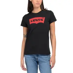 LEVIS - Polera Mujer Regular Fit Lisa Negro