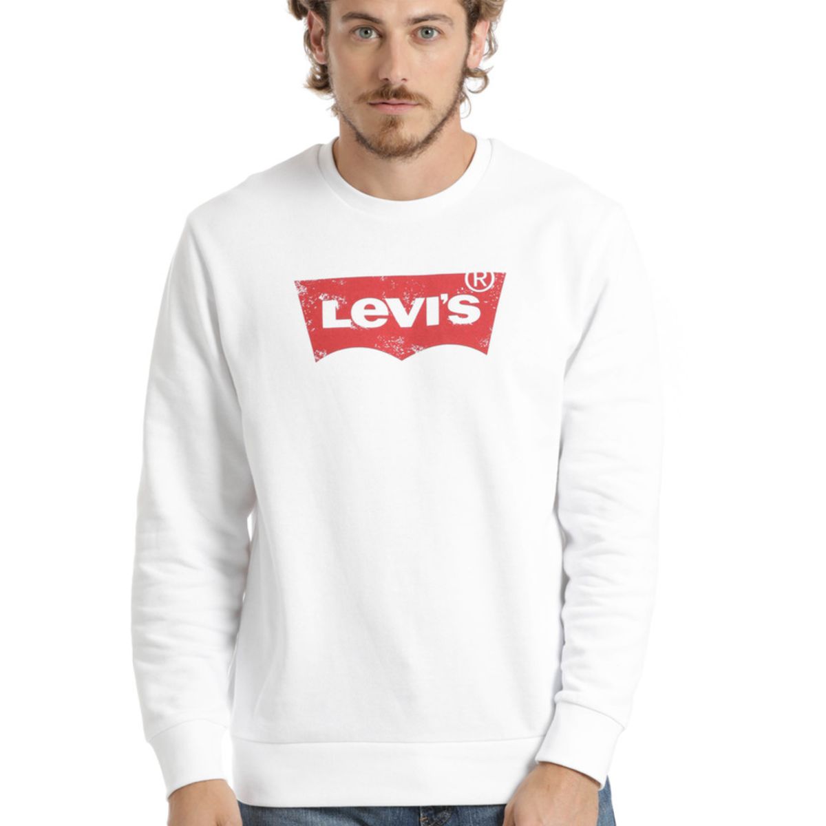 LEVIS - Polerón Hombre Regular Fit Blanco Levis