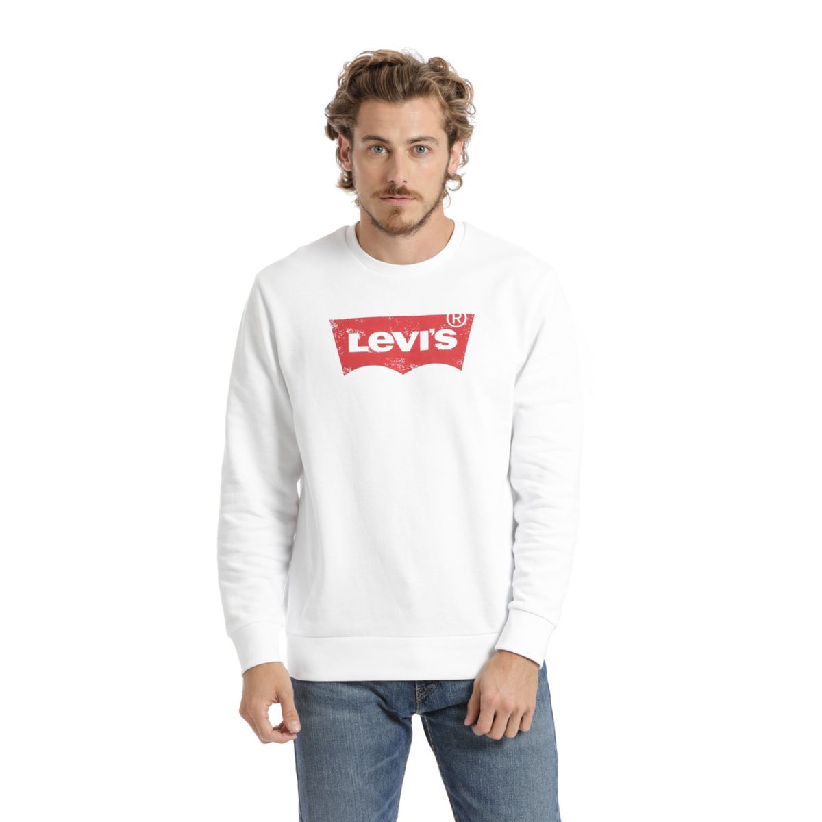 LEVIS - Polerón Hombre Regular Fit Blanco Levis