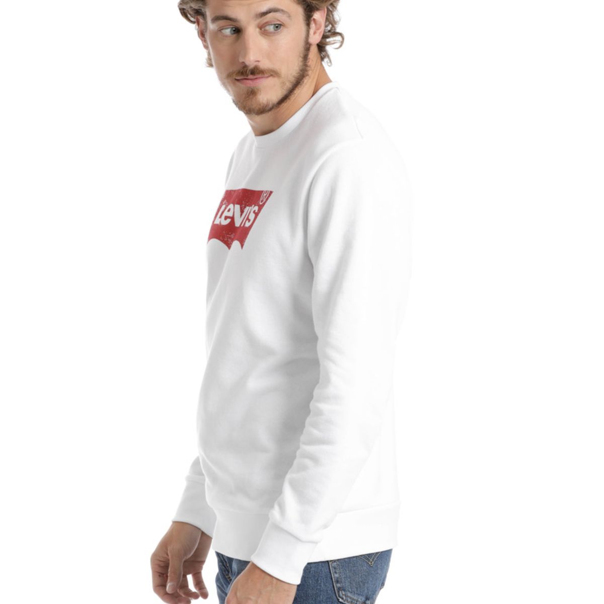 LEVIS - Polerón Hombre Regular Fit Blanco Levis