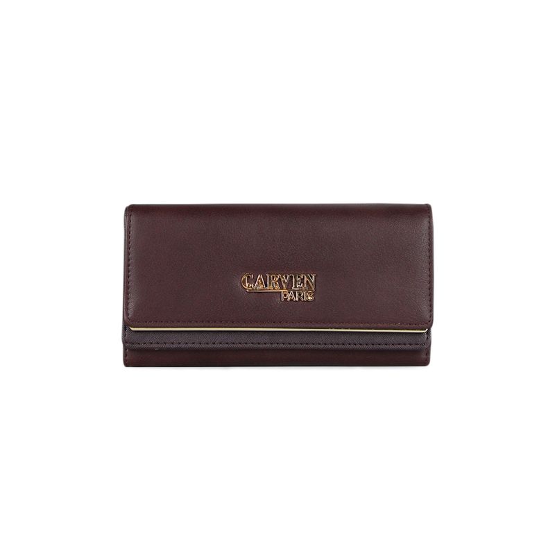 CARVEN - Billetera mujer Ainsa café Carven Paris