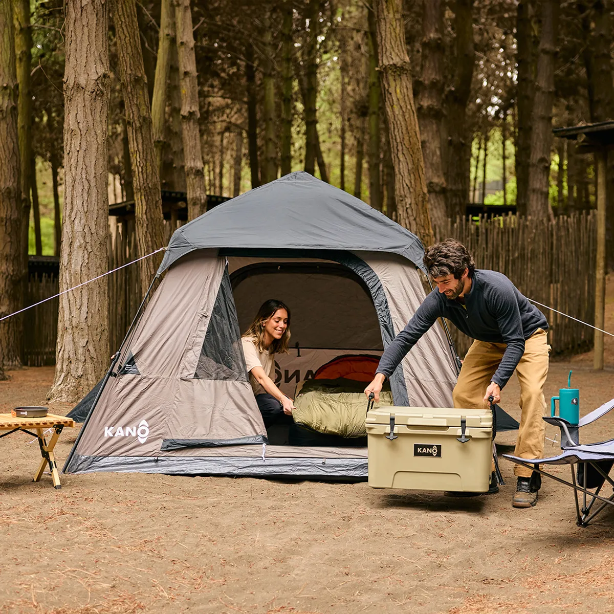 KANO - Carpa Laja Camping Automática Instant 4 personas Impermeable