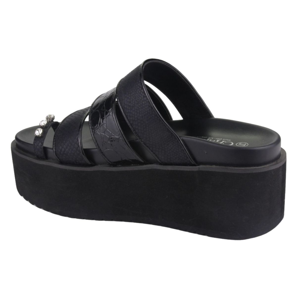 CHALADA - Sandalia Mujer Negro Moda Chalada Viru-21