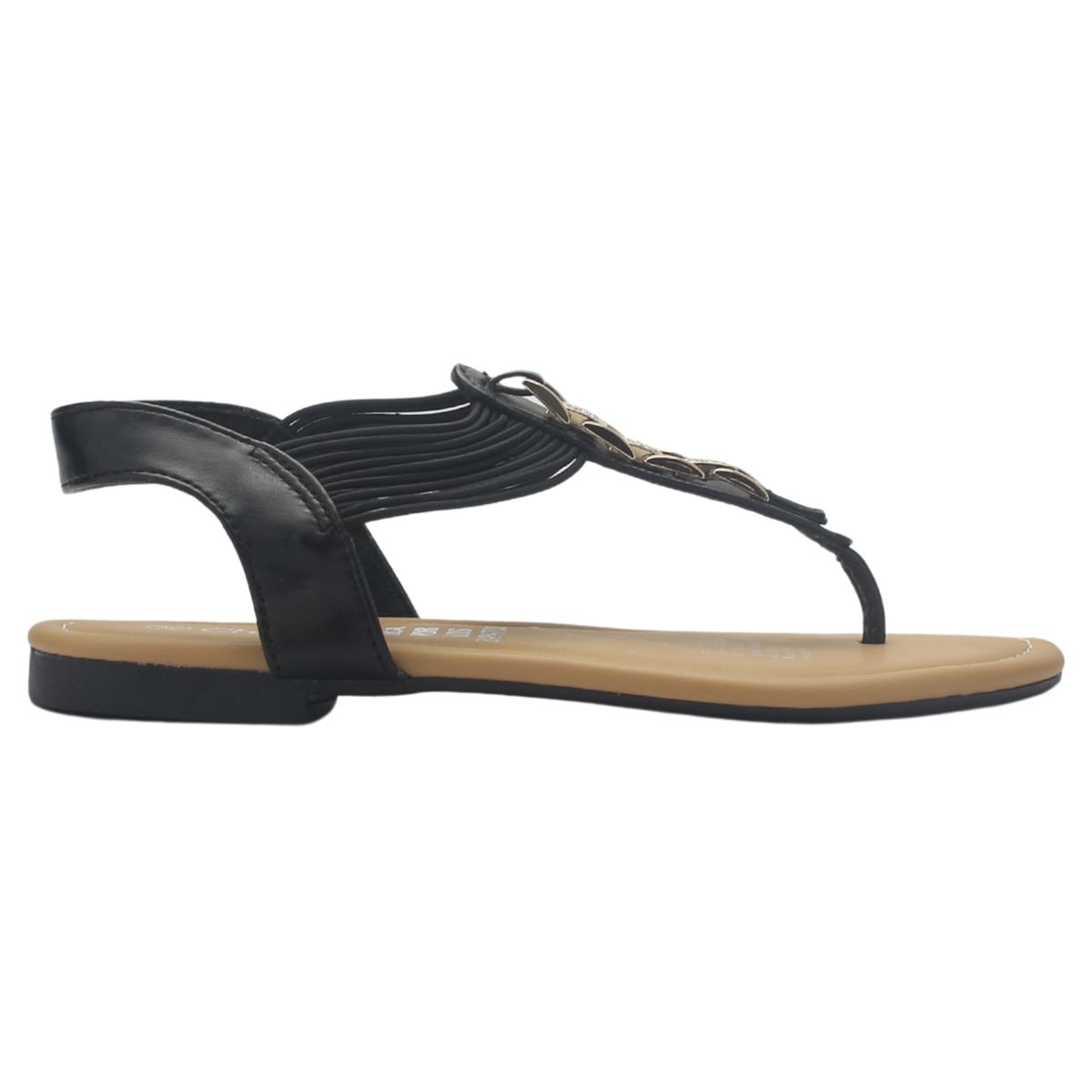 CHALADA - Sandalia Mujer Negro Plano Chalada Call-2