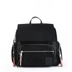 AMPHORA - Mochila Con Tapa Harmonie Negro