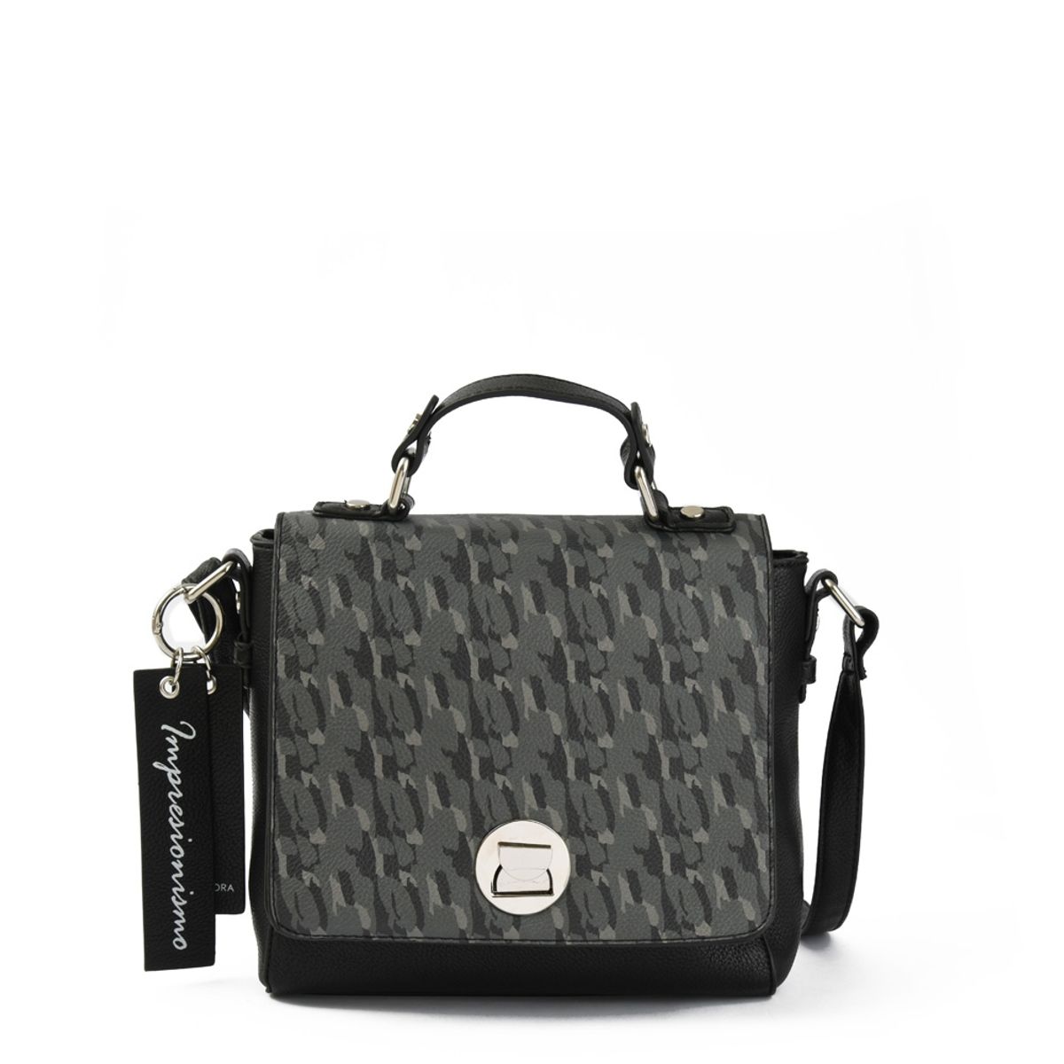 AMPHORA - Cartera Bandolera Mediana Claude Negro