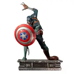 IRON STUDIOS - MARVEL ZOMBIE CAPITAN AMERICA WHAT IF AS 1-10