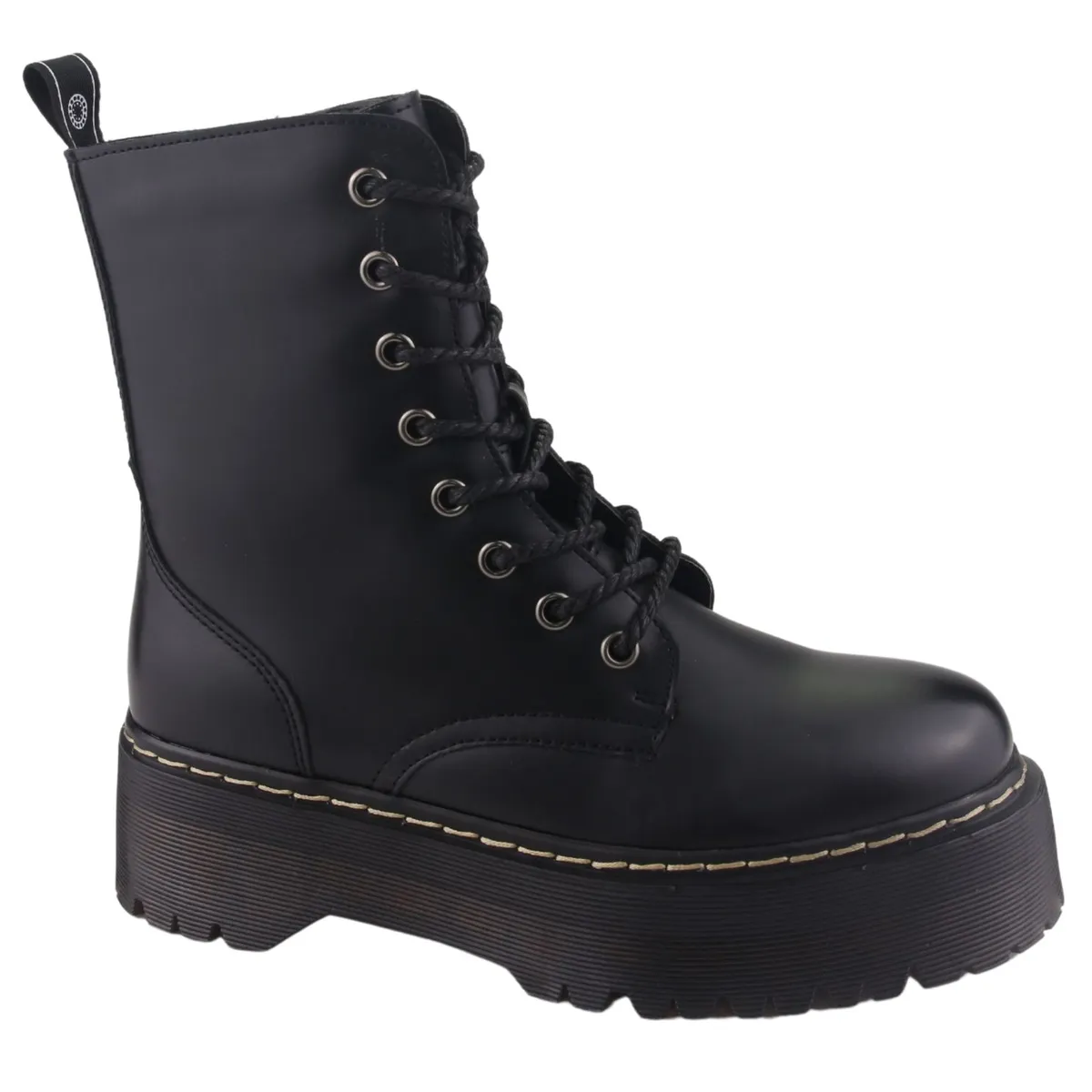 CHALADA - Botin Mujer Negro Plataforma Chalada Pool-3