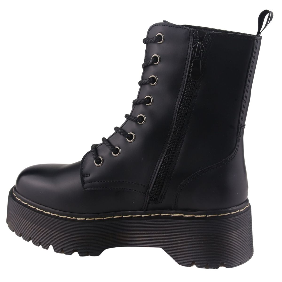 CHALADA - Botin Mujer Negro Plataforma Chalada Pool-3