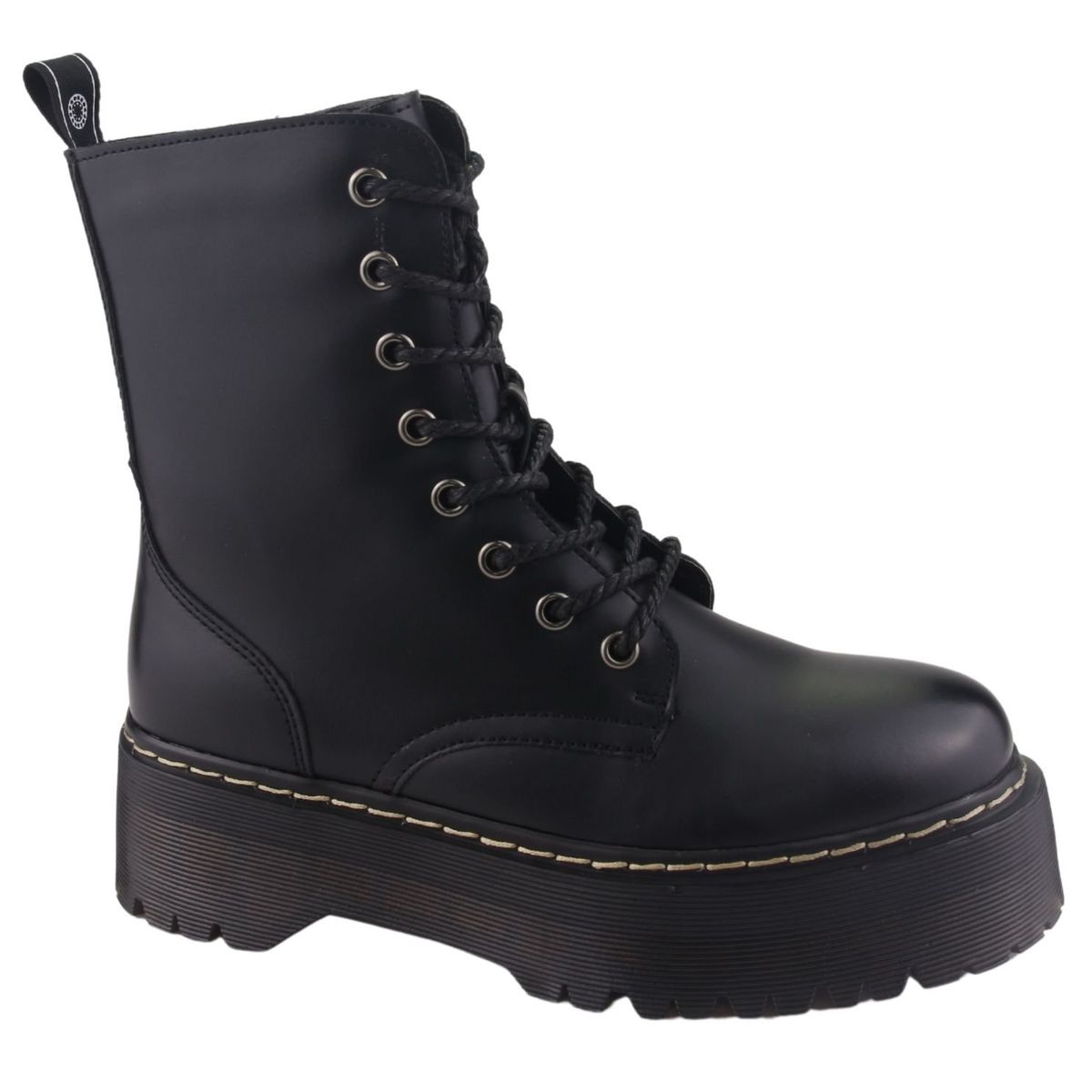 CHALADA - Botin Mujer Negro Plataforma Chalada Pool-3