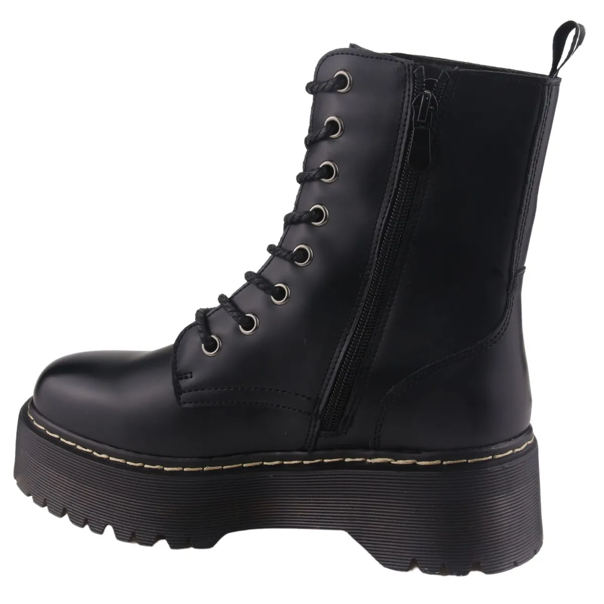 CHALADA - Botin Mujer Negro Plataforma Chalada Pool-3