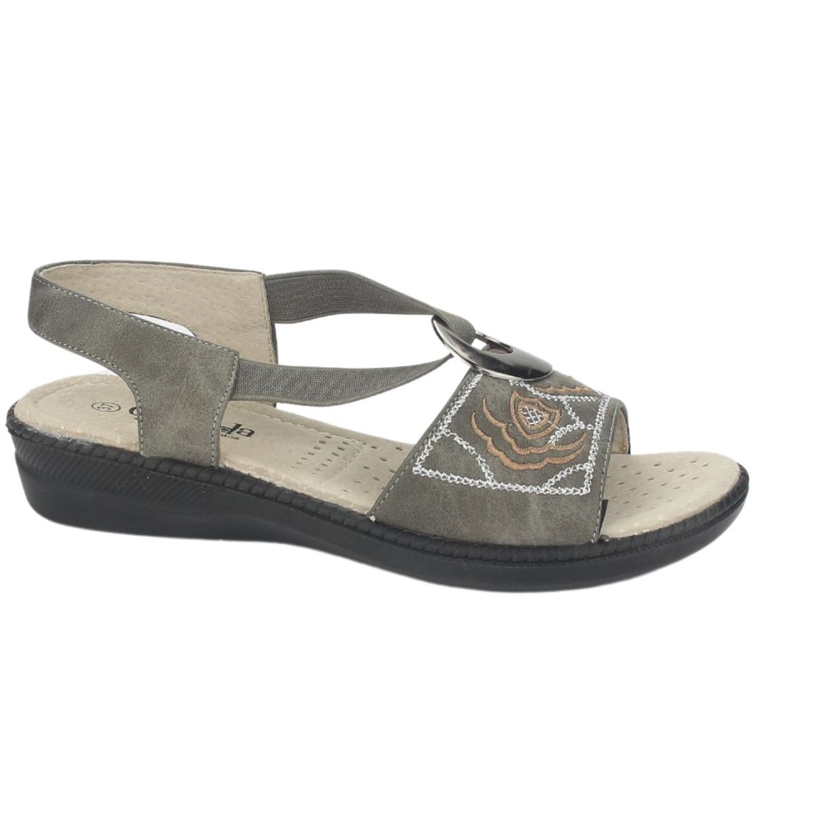 CHALADA - Sandalia Mujer Gris Comfort Chalada Lena-3