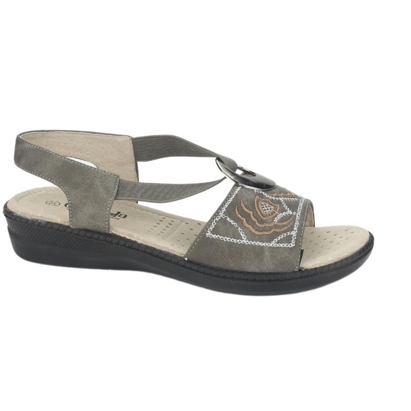 CHALADA - Sandalia Mujer Gris Comfort Chalada Lena-3