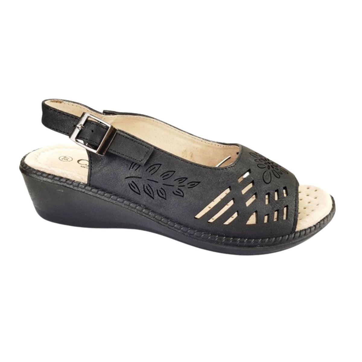 CHALADA - Sandalia Mujer Negro Comfort Chalada Lupe-3